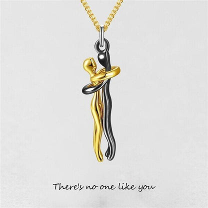 Unity Hug Couple Necklace