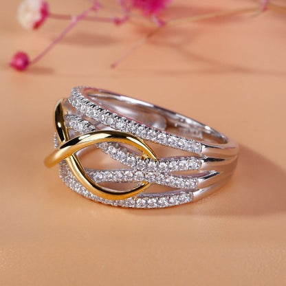 MOTHER & DAUGHTER FOREVER LINKED TOGETHER RING