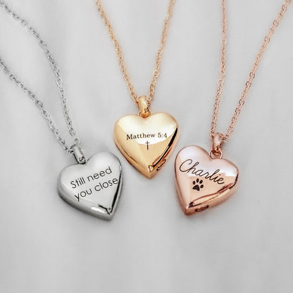 Serenity Heart Urn Necklace