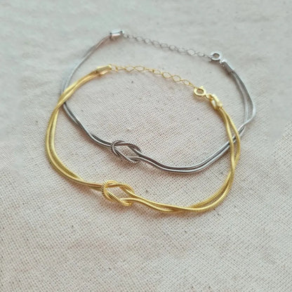 For Daughter -We Are Forever Linked Together Infinity Knot Bracelet