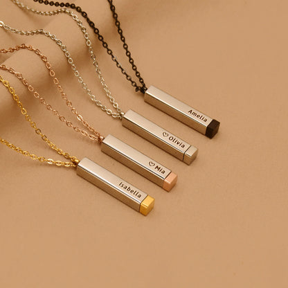 Custom Hidden Message Necklace