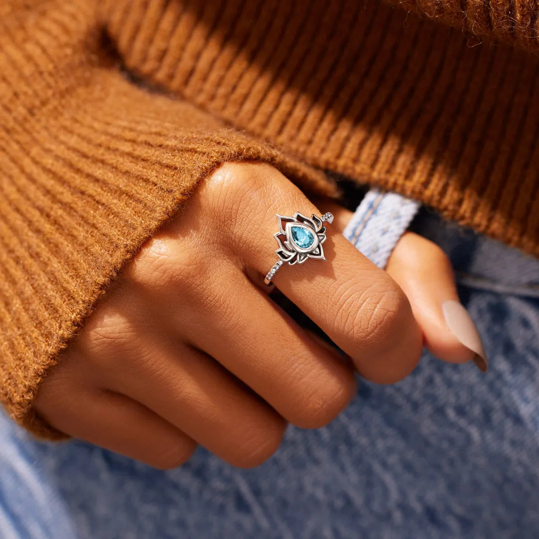FUCK MY TRAUMA LOTUS RING
