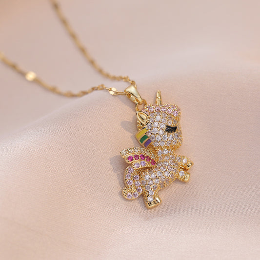 Rainbow Unicorn Necklace🌈