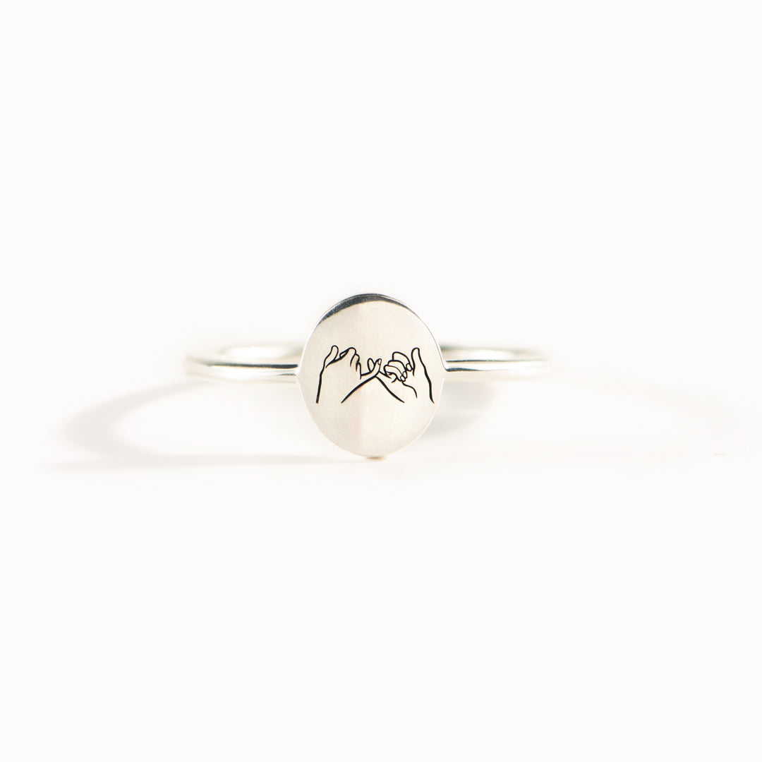 To My Ride Or Die Pinky Promise Ring