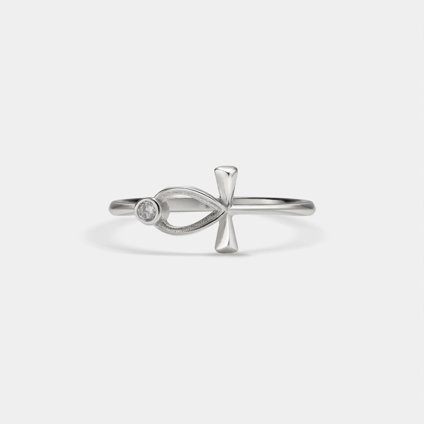 For Memorial- I'm a Wife to a Husband Custom Birthstone Cross Ring