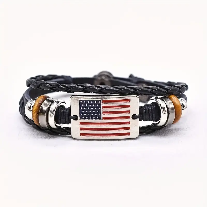 🇺🇸 The Unyielding Leather Cuff Bracelet