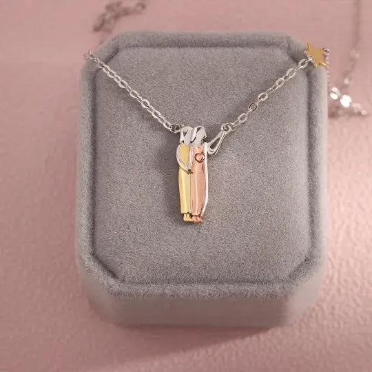FOR FRIEND - THANK YOU FOR BEING MY UNBIOLOGICAL SISTER SISTER STAR PENDANT NECKLACE