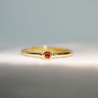 Mama's Stacking Birthstone Adjustable Ring