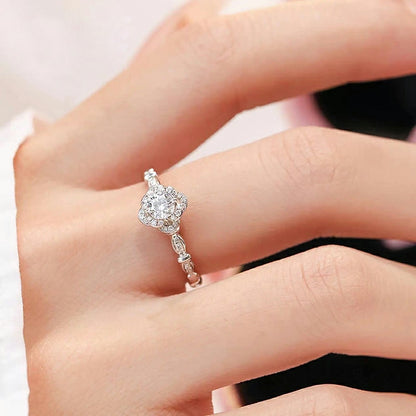 -Rose Mosamite Ring