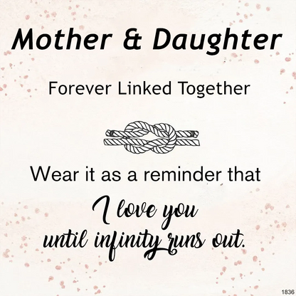 For Daughter -We Are Forever Linked Together Infinity Knot Bracelet