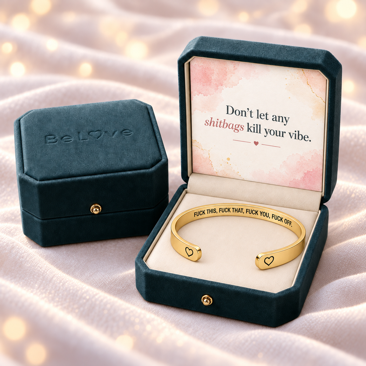 The Officially Done Mantra Cuff Bracelet