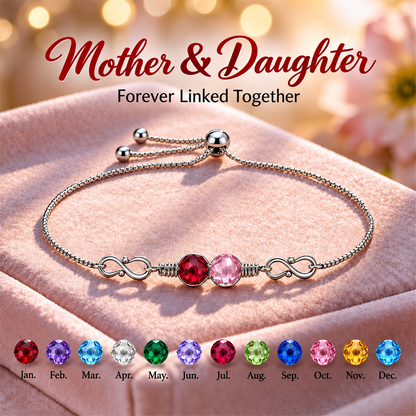 Infinity Custom Birthstone Bracelet