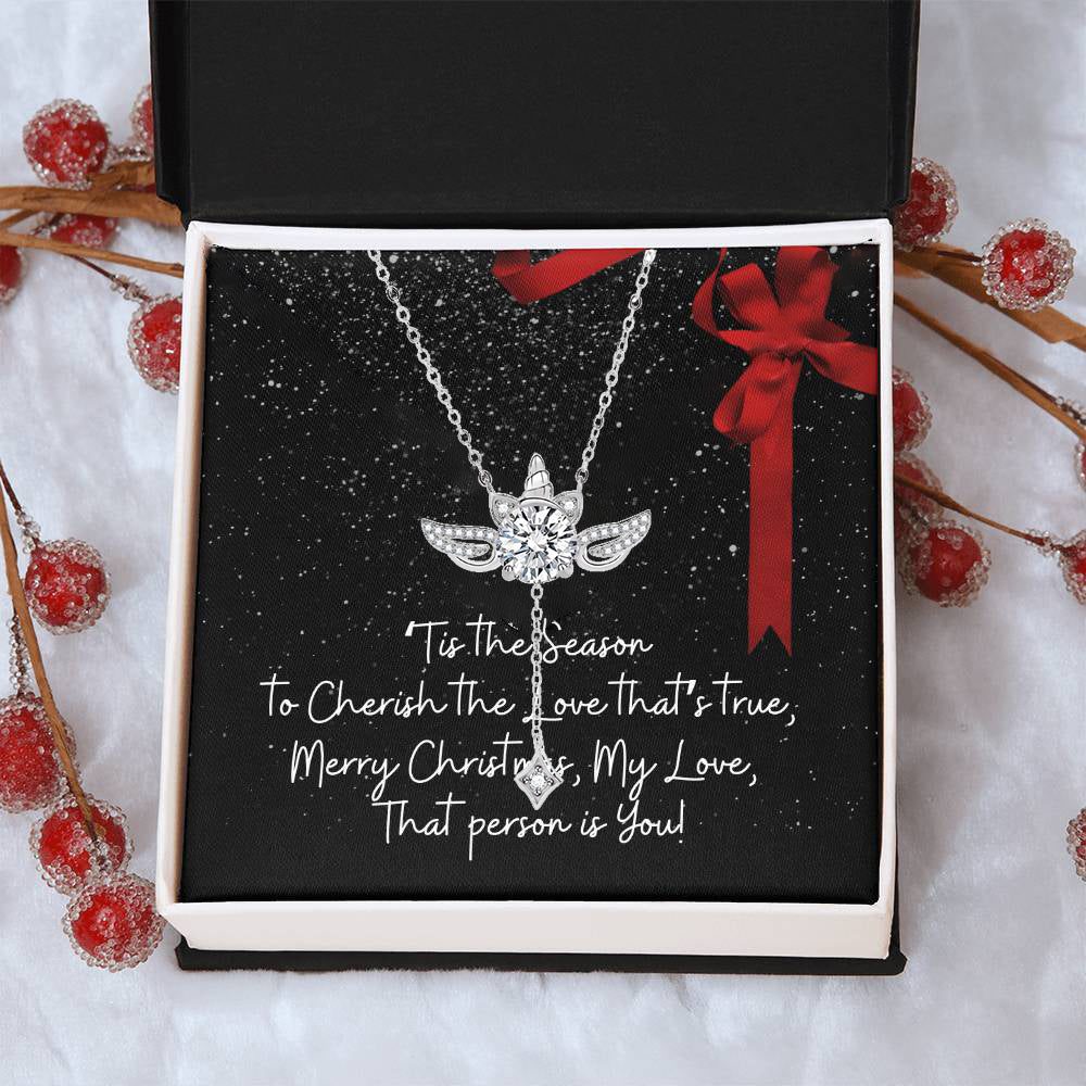 BLACK FRIDAY SALE 60% OFF✨RED RIBBON |Fantasy wing unicorn necklace