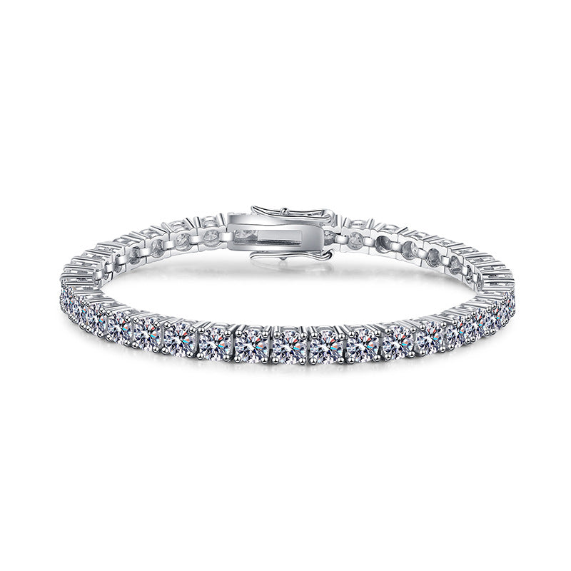 Moissanite Silver Bracelet