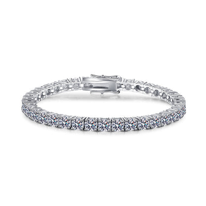 Moissanite Silver Bracelet