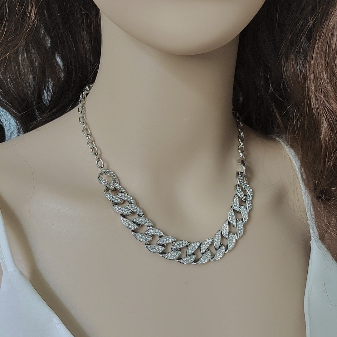 Delicate Adjustable Zircon Necklace