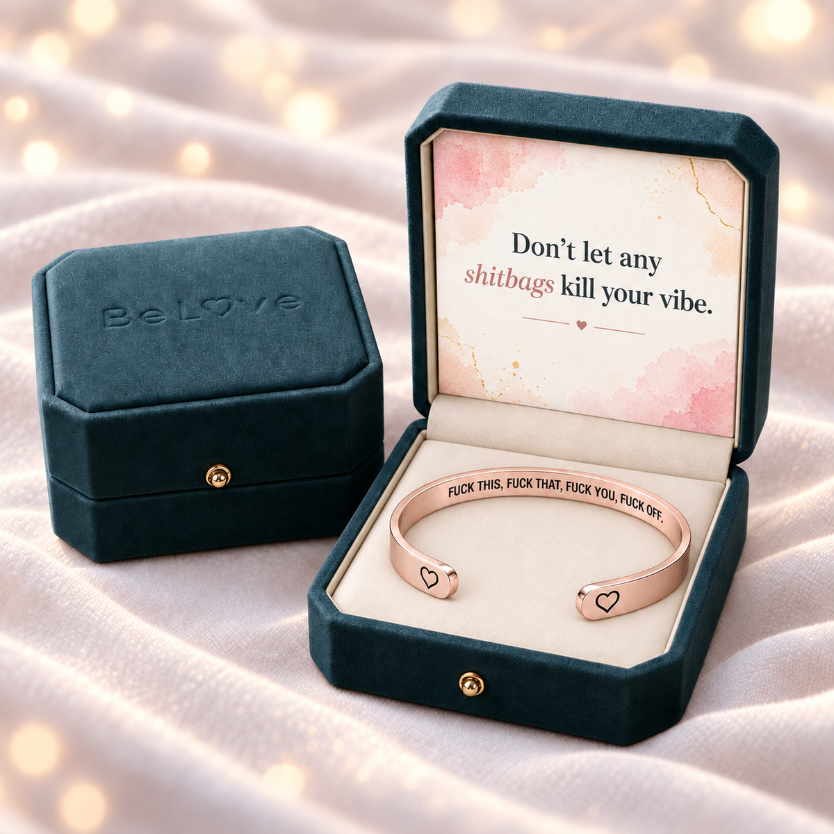 The Officially Done Mantra Cuff Bracelet