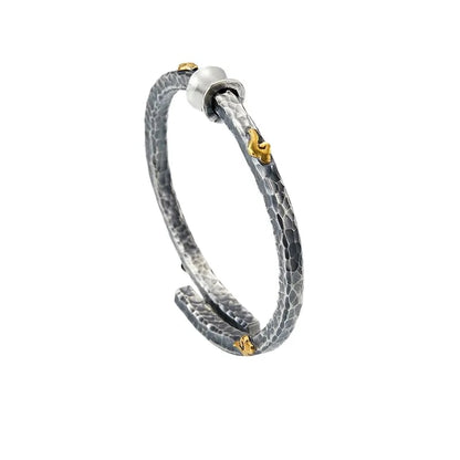 Sterling Silver Bracelet | The Mahayana Heart Sutra | There's a bright spot in every dark cloud