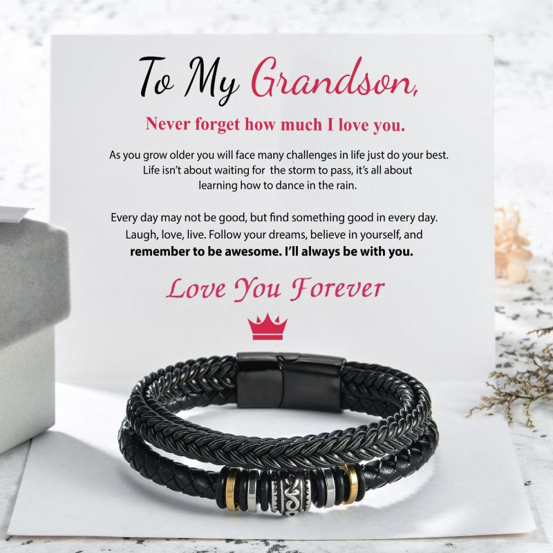 TO MY SON I WILL ALWAYS BE WITH YOU BRACELET