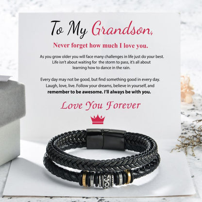 TO MY SON I WILL ALWAYS BE WITH YOU BRACELET