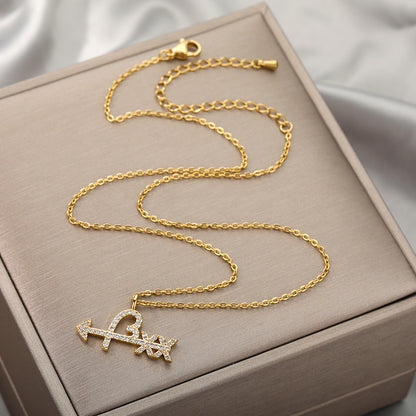 🎁CHRISTMAS PRE SALE 80% OFF🎄 Diamond Arrow and Heart Necklace💘