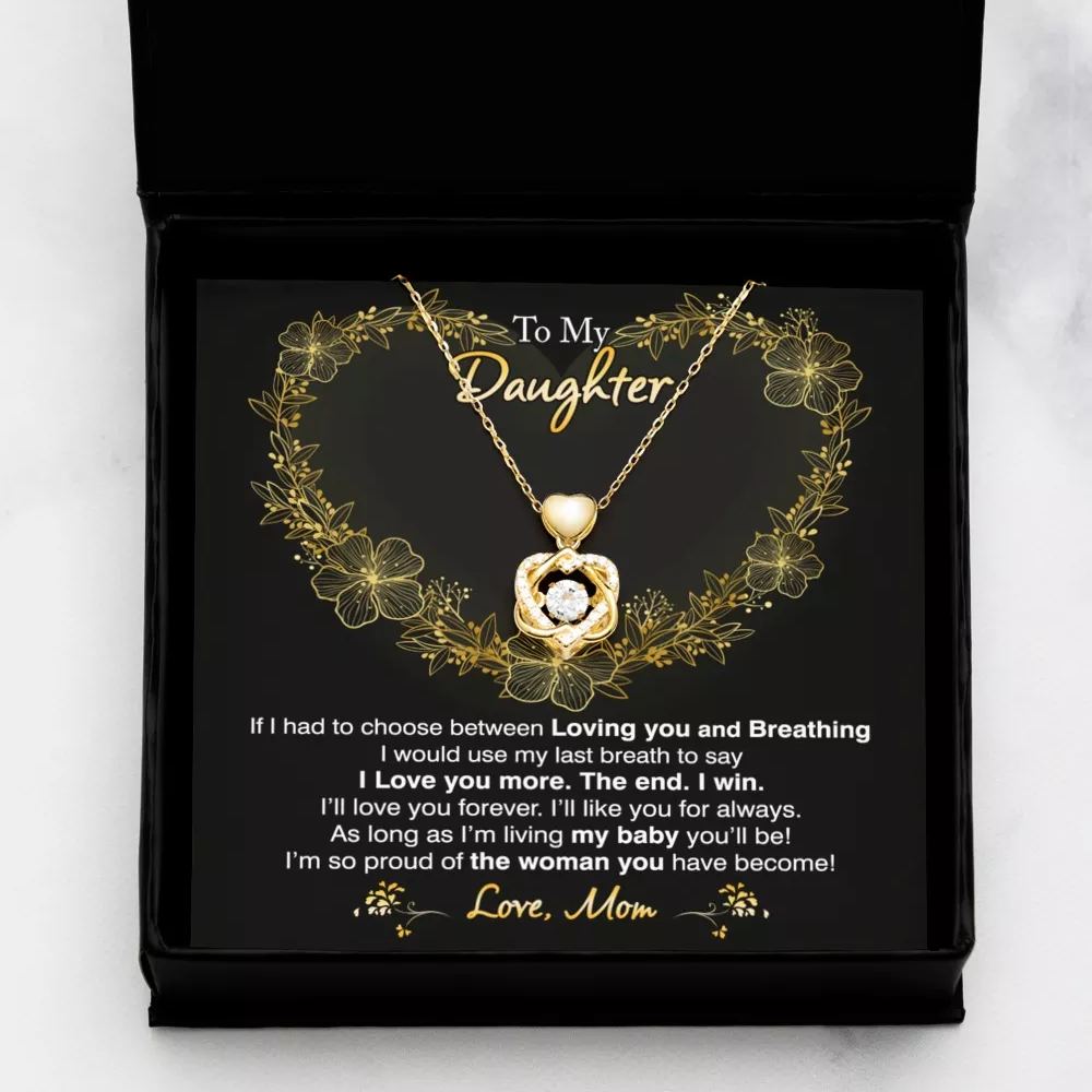 To My Daughter - I Love You More Necklace