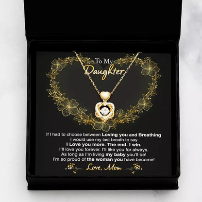 To My Daughter - I Love You More Necklace