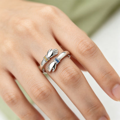 Hug From Heaven – Personalized Memorial Birthstone Ring