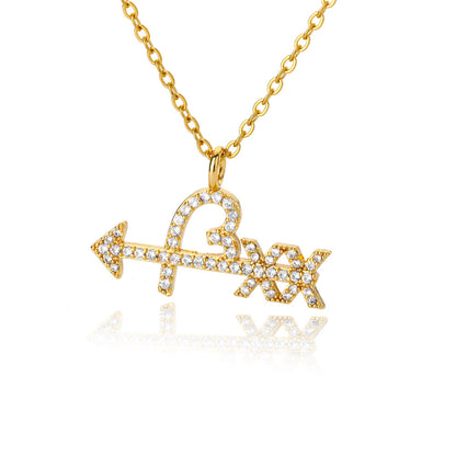 🎁CHRISTMAS PRE SALE 80% OFF🎄 Diamond Arrow and Heart Necklace💘
