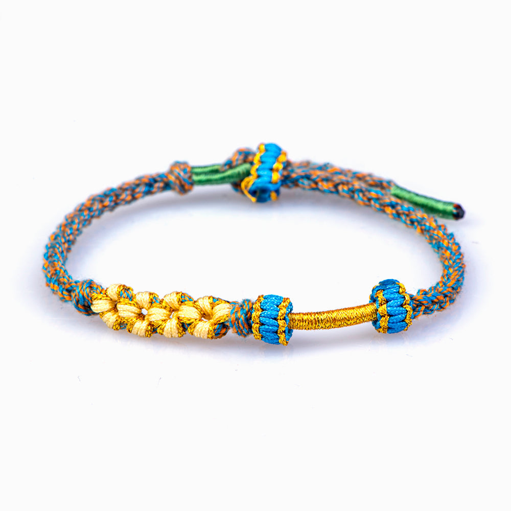 TO MY GRANDDAUGHTER "A LINK THAT CAN NEVER BE UNDONE" PEACH BLOSSOM BRACELET