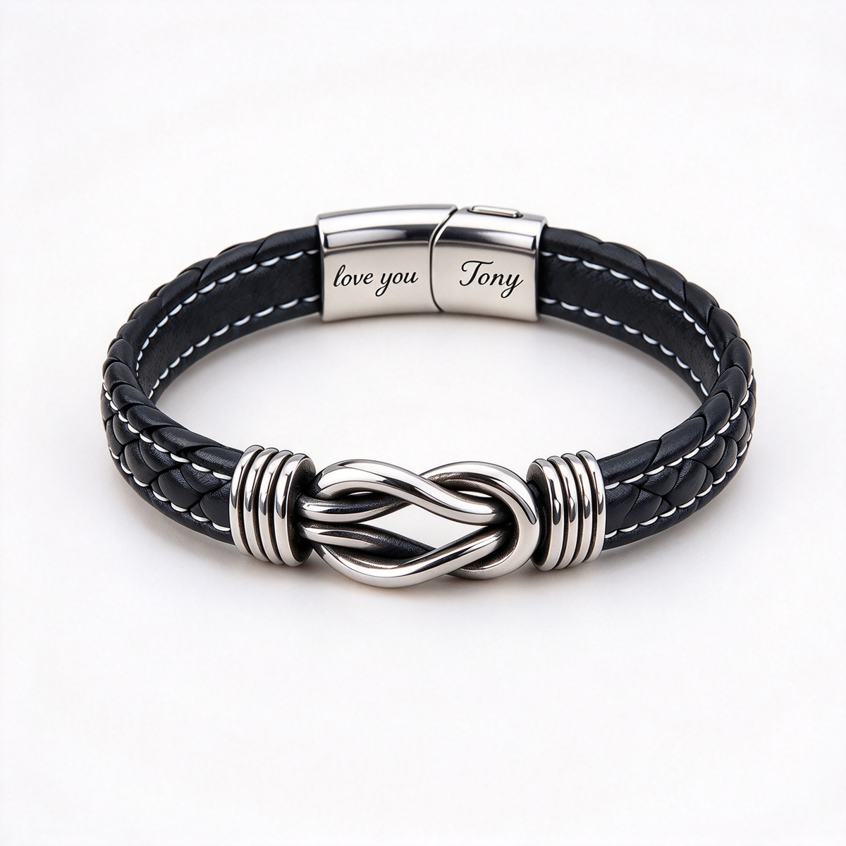 To My Man- Keep Me In Your Heart Infinity Custom Bracelet