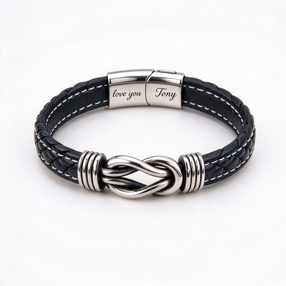 To My Man- Keep Me In Your Heart Infinity Custom Bracelet