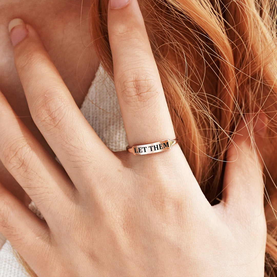 [IMMEDIATE 49% DISCOUNT🛒] - LET THEM DAINTY BAR RING 140 reviews