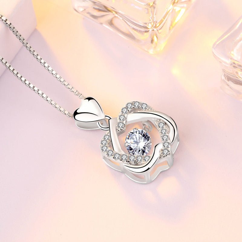 For Friend - Not Sisters By Blood But Sisters By Heart Love Knot Necklace
