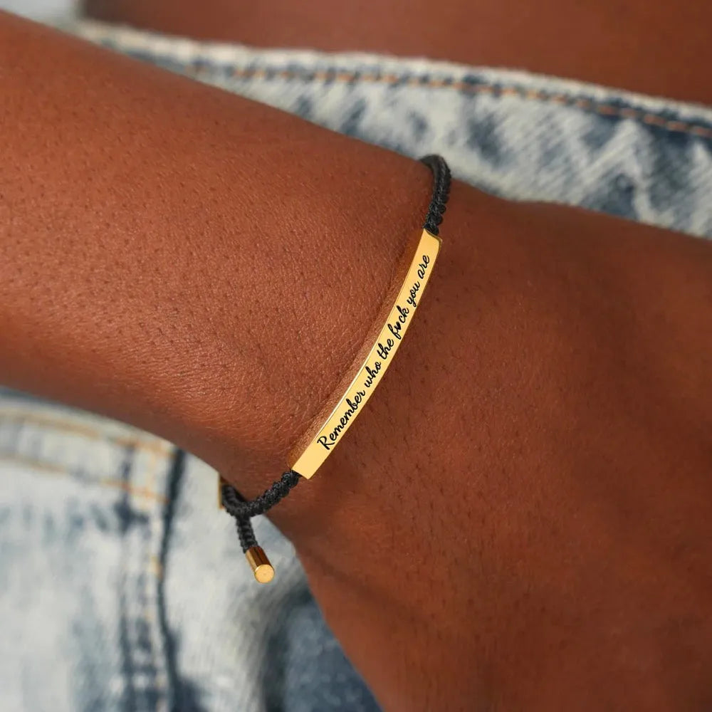 Remember Who The Fuck You're Tube Bracelet