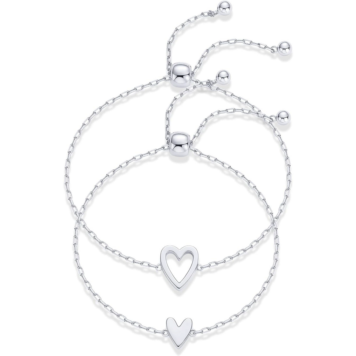 Mother & Daughter Forever Together Heart bracelet