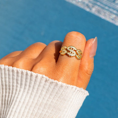 Mad Hustle & A Dope Soul Dollar Sign Ring