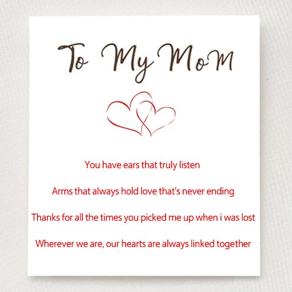 Interlocking Heart Necklace-Mother & Daughter 👩👧 Forever Linked Together