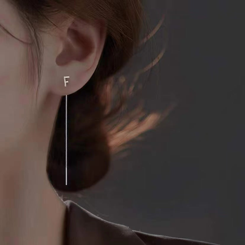 Fashion Shiny Alphabet Earrings