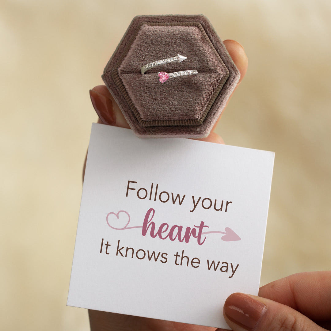Your Heart Knows The Way Arrow & Heart Ring