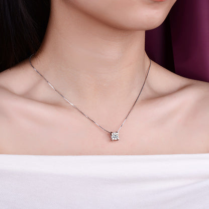 Moissanite Diamond Bull Head Pendant Female Sterling Silver S925