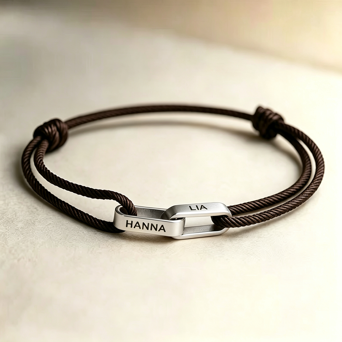 Mother&Son Connected By Heart Custom Name Bond Bracelet