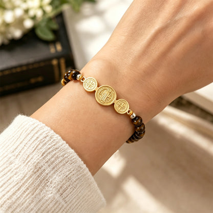 Strength & Faith Natural Stone Bracelet