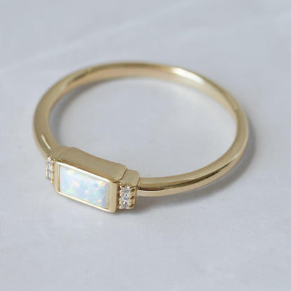 2026 Begin Again Opal Baguette Ring