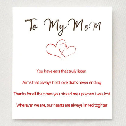 Interlocking Heart Necklace - Mother & Daughter Forever Linked Together