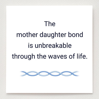 Mother & Daughter Double Birthstones Wave Ring