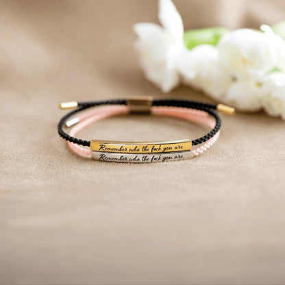 Remember Who The Fuck You're Tube Bracelet