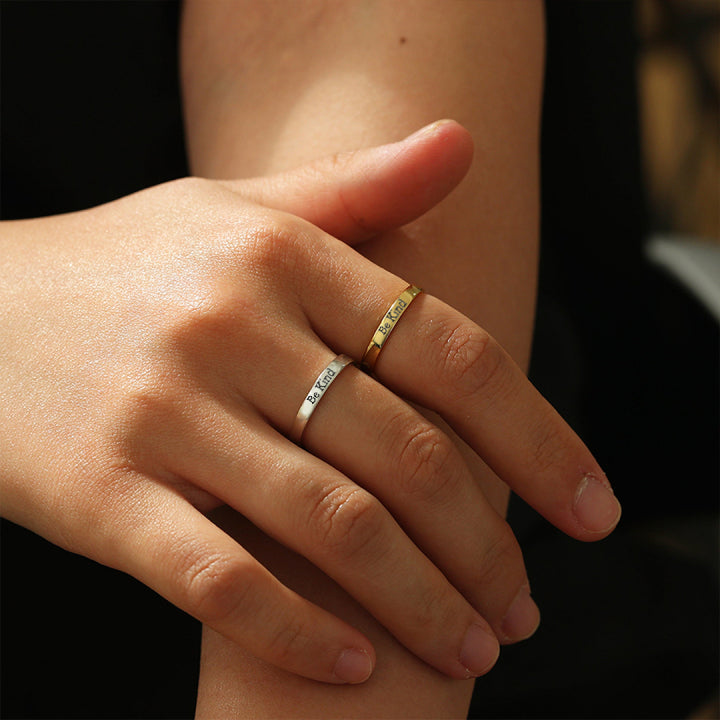 Be Kind...of a b**** Mantra Ring