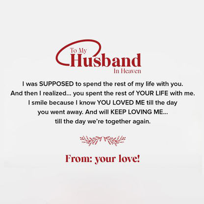 To My Husband In Heaven Memorial Bracelet
