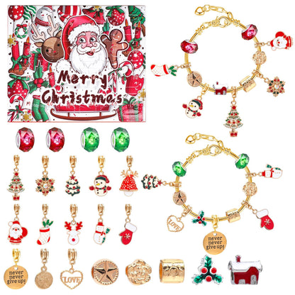 24Pcs DIY Jewelry Advent Calendar Christmas Gifts Charm